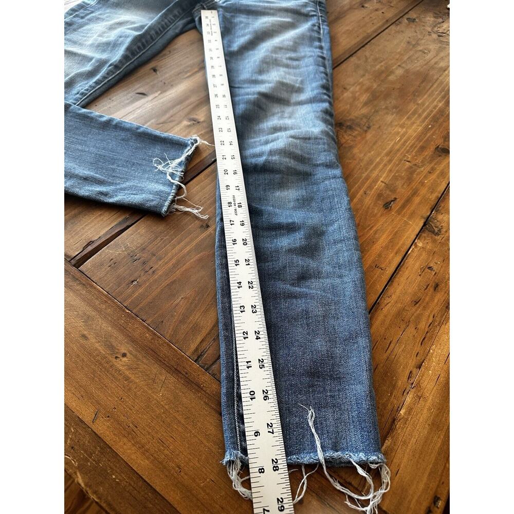 Gap 1969 Vintage True Skinny Mid Rise Raw Hem Women’s Size 27 Jeans Pants - Picture 9 of 16